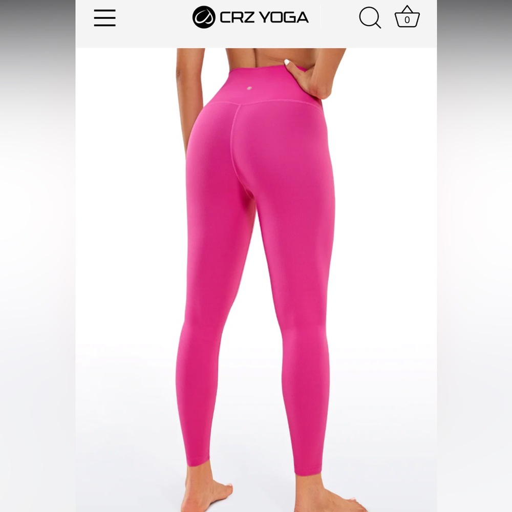 Crz yoga lululemon align legging dupe sonic pink